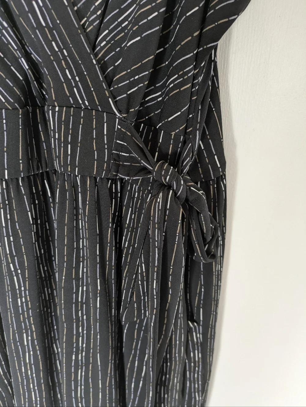 Kayleigh Sleeveless Black Striped Jumpsuit - Picture 4 of 9